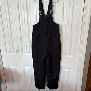 Faded‎ Glory Black Snow Overalls Size Large